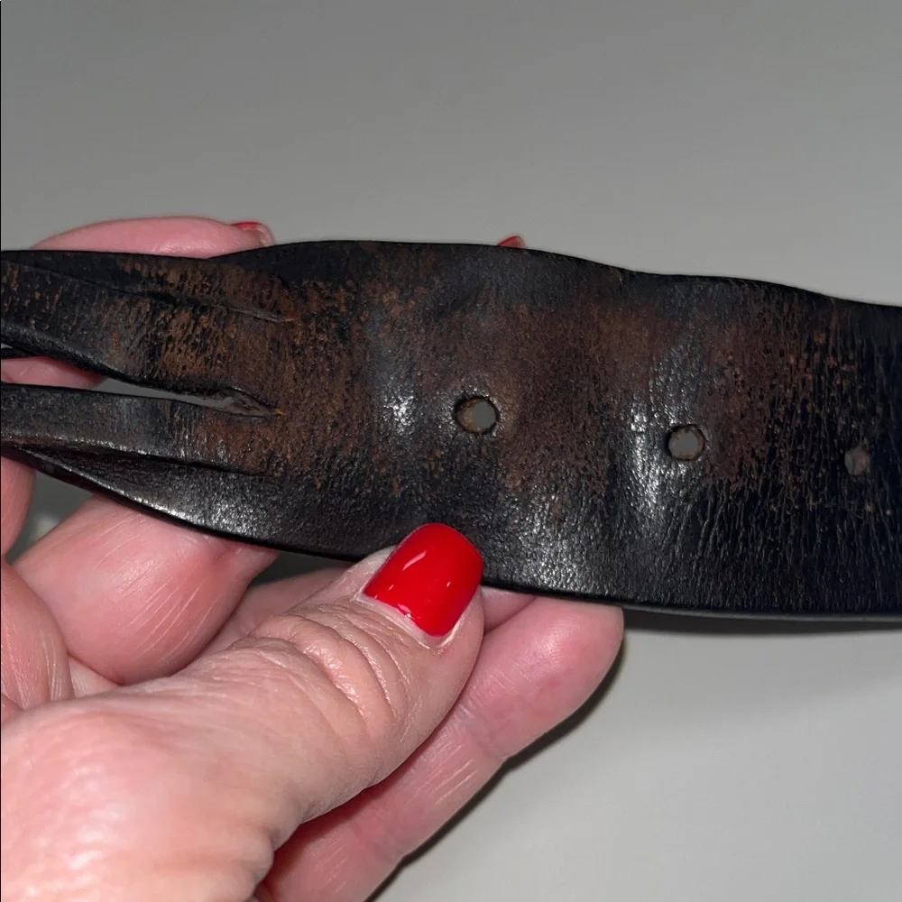 Old Navy Men's Dark Brown Braided Belt Size 38”